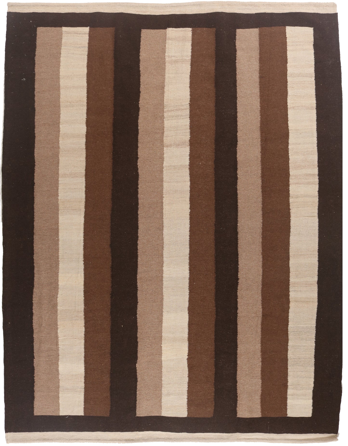 Stripped Kilim in Brown Colour