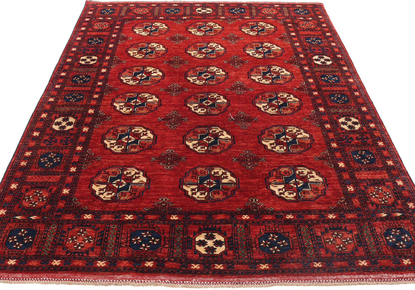 Traditional Red Hand-Knotted Rug - 8'3 x 5'7 / Up to 5 Days Hiring